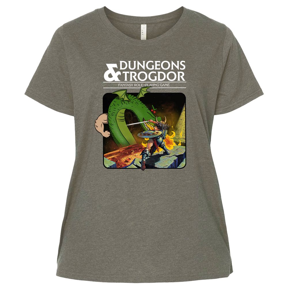 Trogdor Ladies Curvy Jersey - Bamboo Blackout - 2