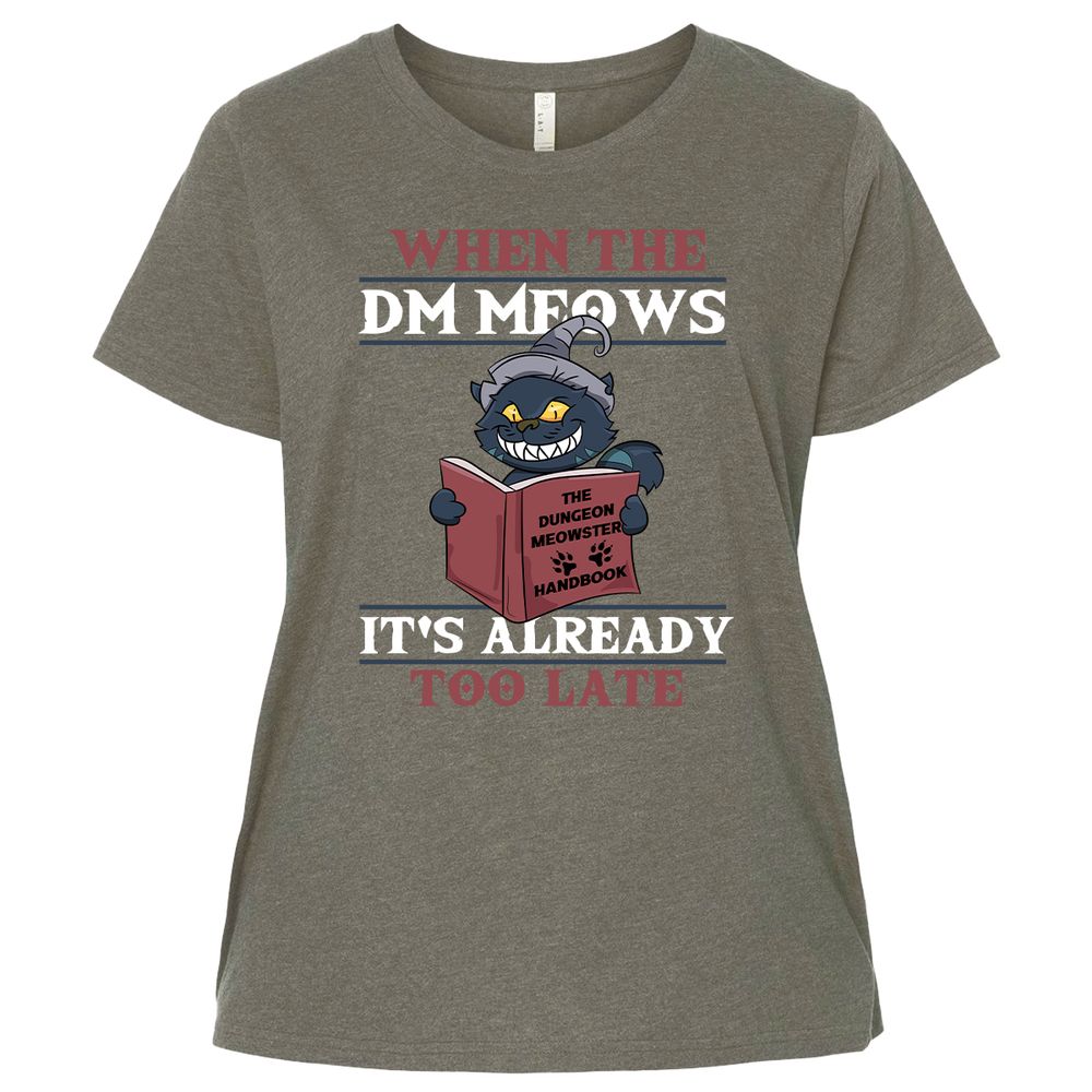When The DM Meow Ladies Curvy Jersey - Bamboo Blackout - 2