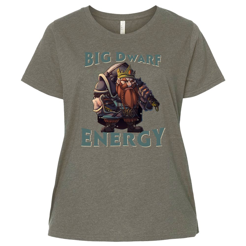 Big Dwarf Energy Ladies Curvy Jersey - Bamboo Blackout - 2