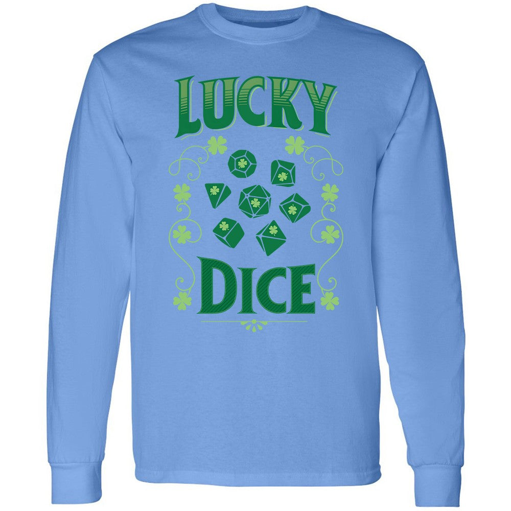 Lucky Dice Long Sleeve T-Shirt - Carolina Blue - 2