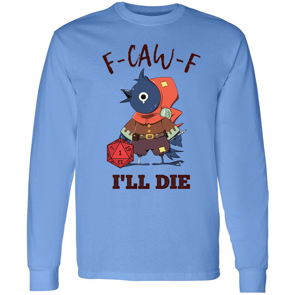 Long Sleeve T-Shirt - White - Carolina Blue - 2