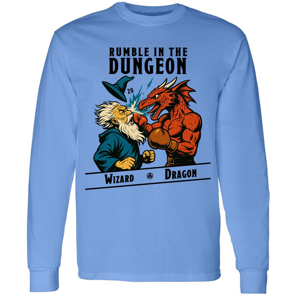 Rumble in the Dungeon Long Sleeve T-Shirt - Carolina Blue - 2
