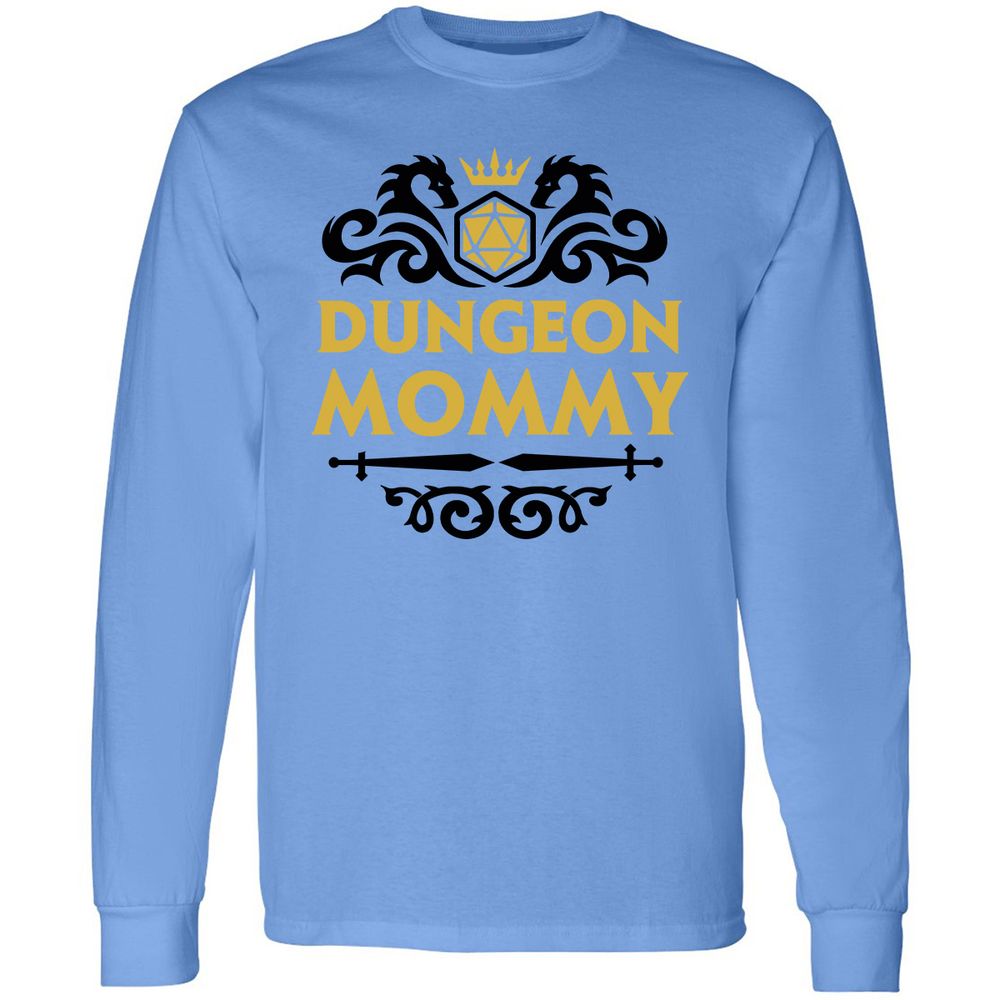 Dungeon Mommy Long Sleeve T-Shirt - Carolina Blue - 2