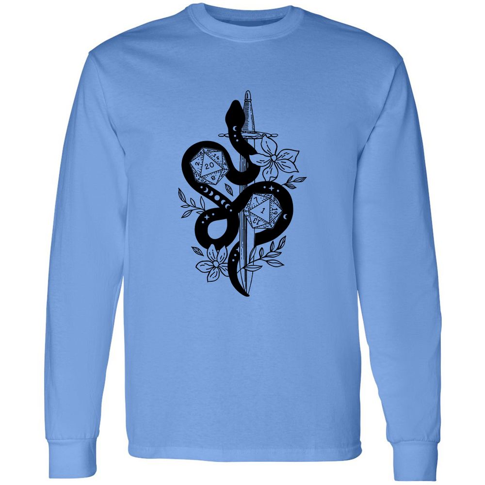 D20 Snake and Sword - Carolina Blue - 2