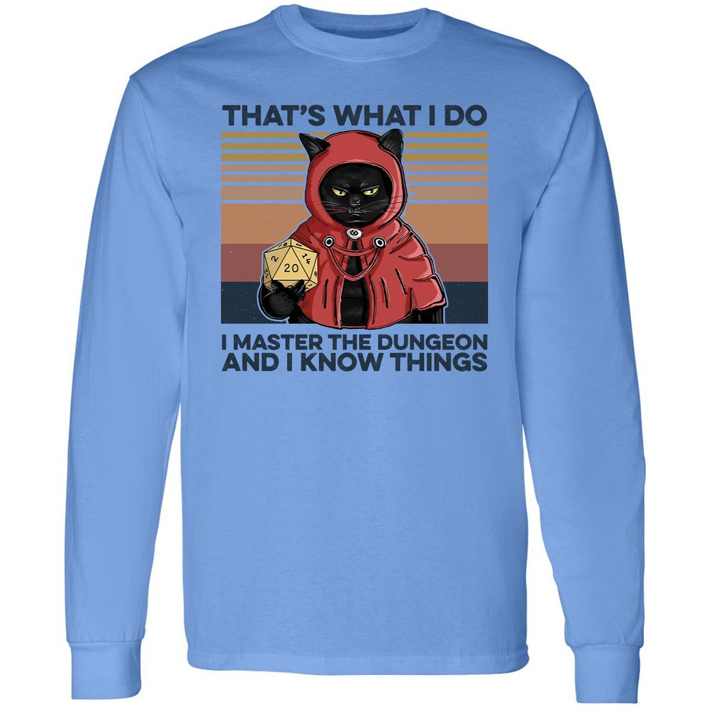 I Master The Dungeons Long Sleeve T-Shirt - Carolina Blue - 2