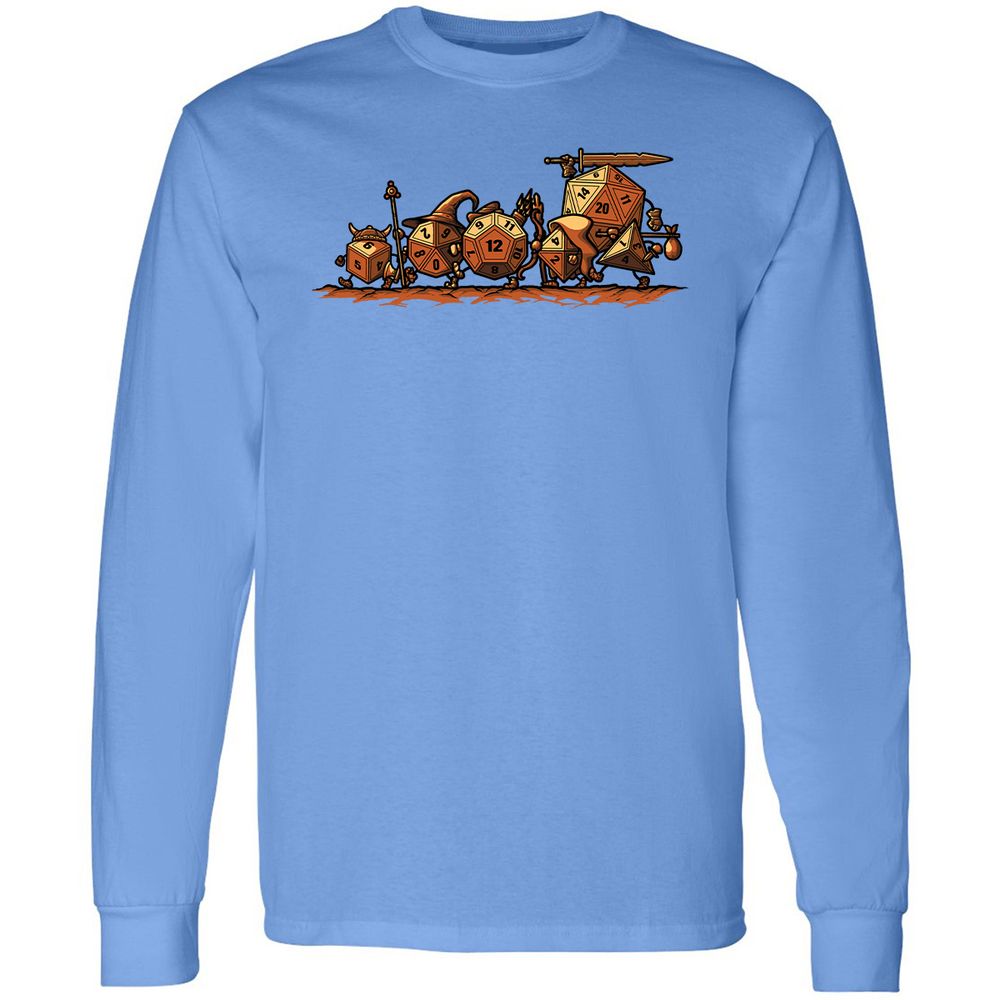 Fellowship Of The Dices Long Sleeve T-Shirt - Carolina Blue - 2