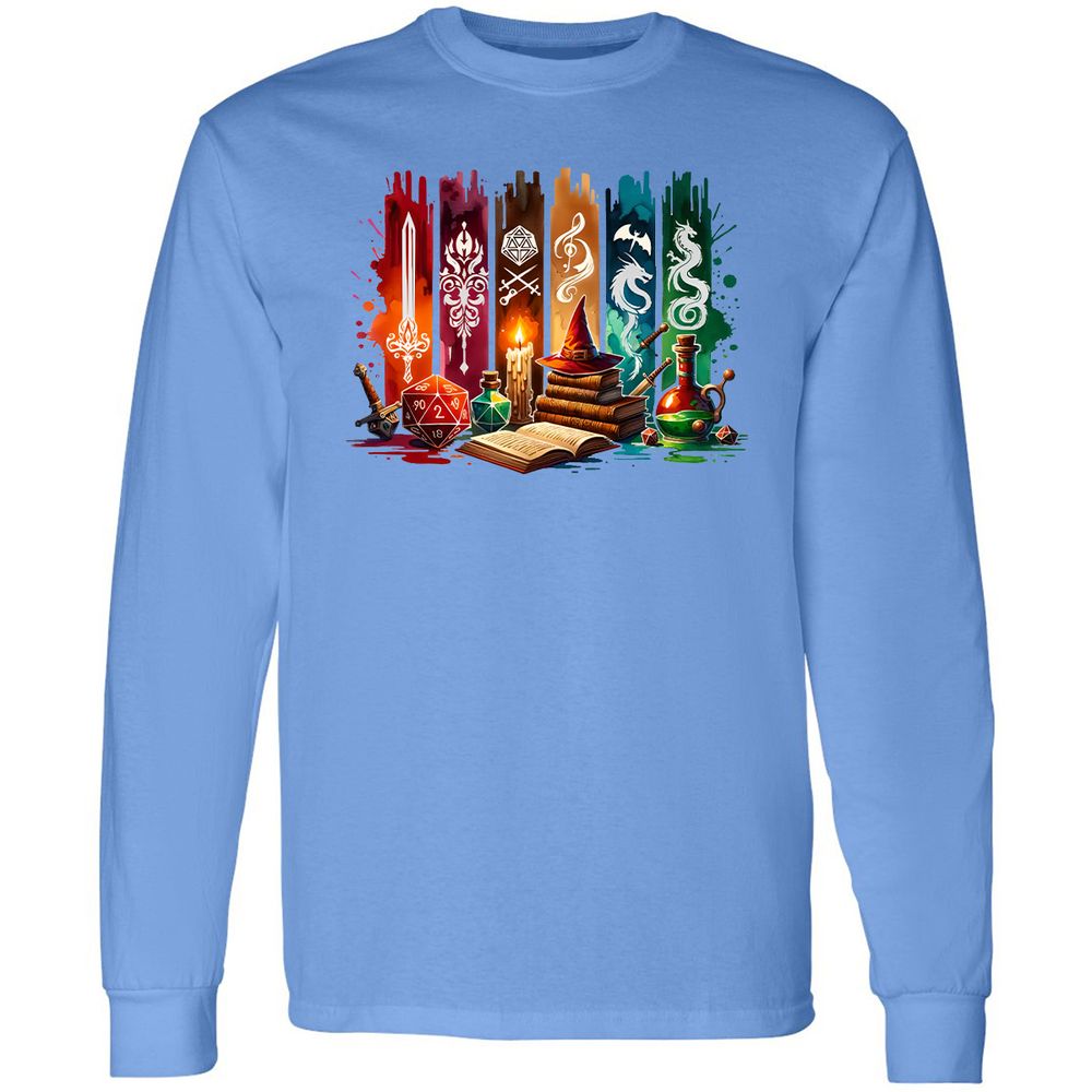 DnD Classes Long Sleeve T-Shirt - Carolina Blue - 2