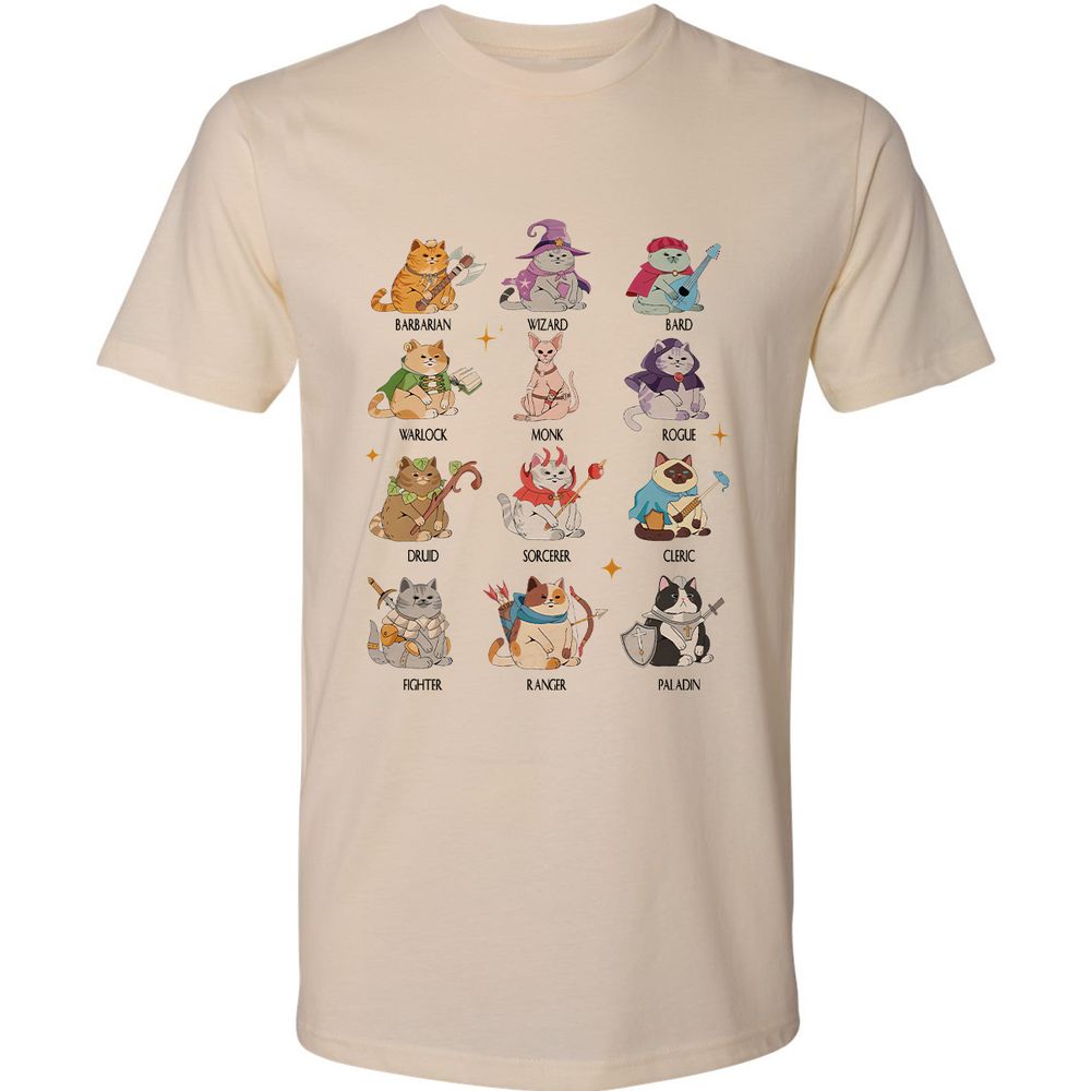 Dungeons And Cats Premium Unisex T-Shirt - Cream - 2