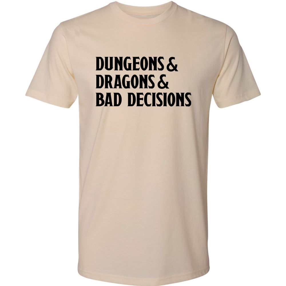 Bad Decisions Premium Unisex T-Shirt - Cream - 2