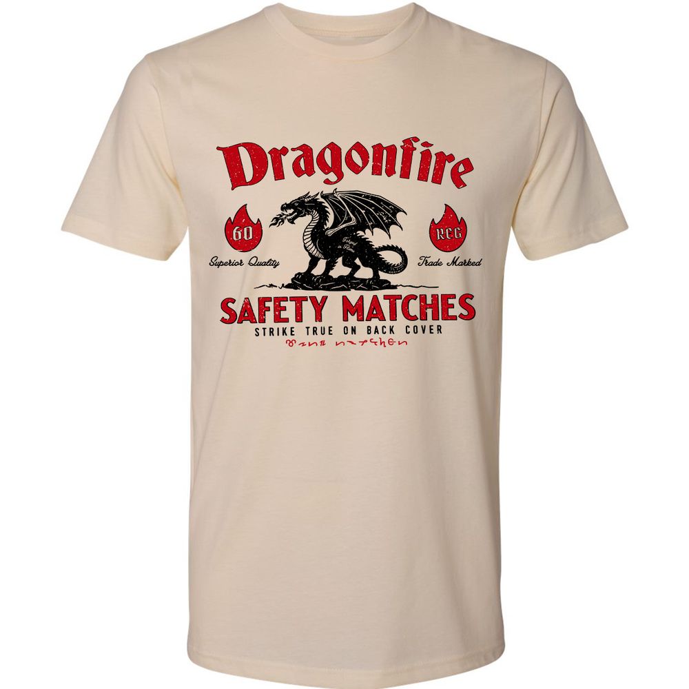 Dragonfire Premium Unisex T-Shirt - Cream - 2