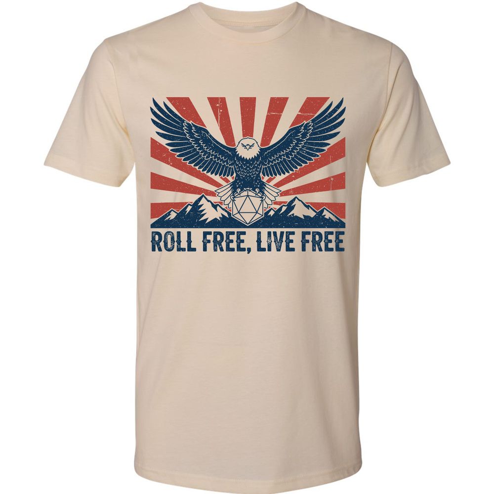 Roll Free, Live Free Premium Unisex T-Shirt - Cream - 2