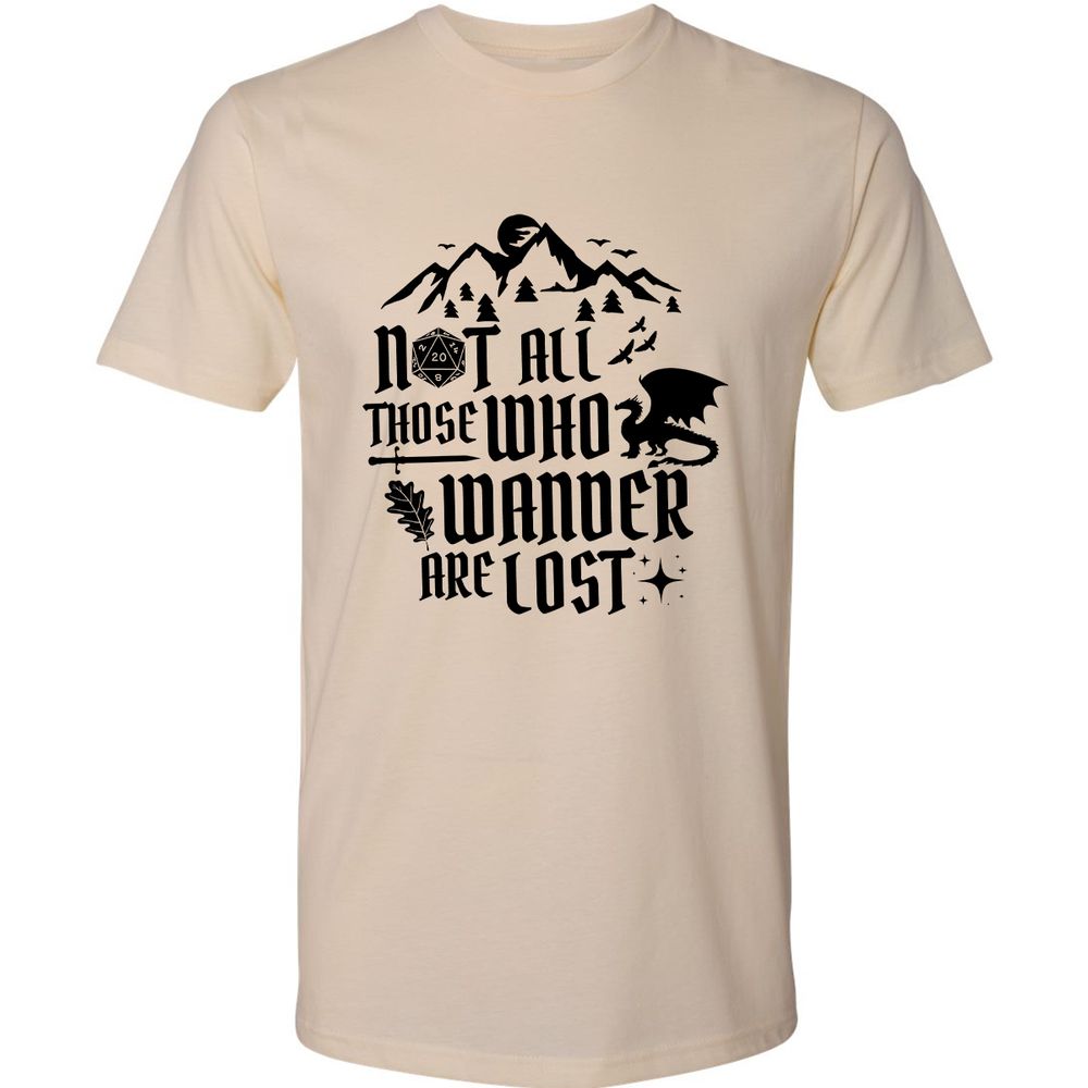 Not All Those Who Wander Are Lost Premium Unisex T-Shirt - Cream - 2