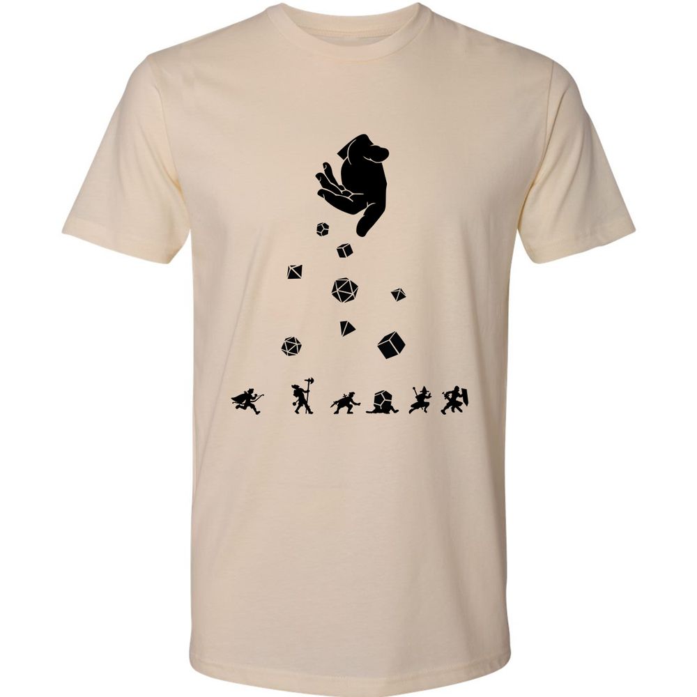 Rocks Fall, Everyone Dice Premium Unisex T-Shirt - Cream - 2