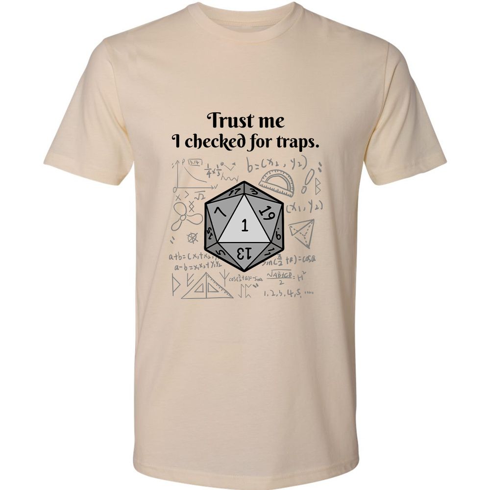 Trust me, I checked for traps. Premium Unisex T-Shirt - Cream - 2