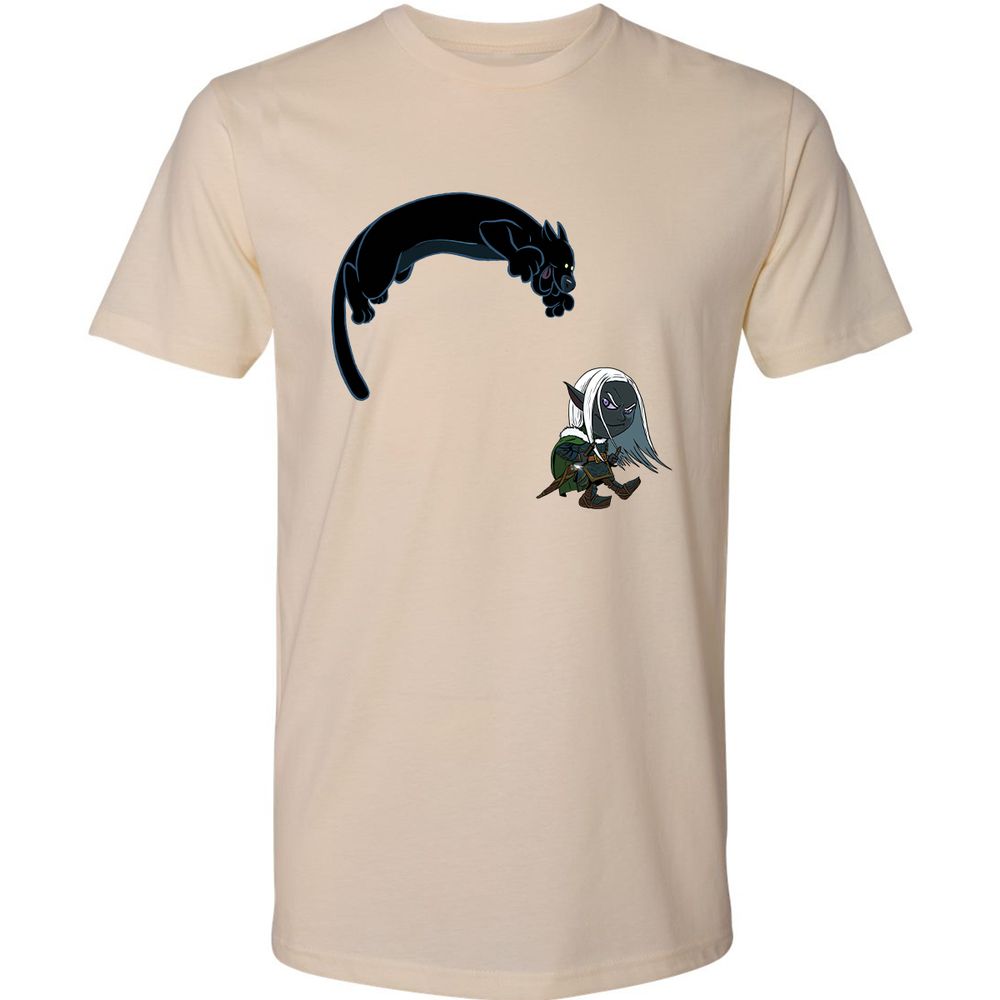 Drizzt And Guenhwyvar Premium Unisex T-Shirt - Cream - 2