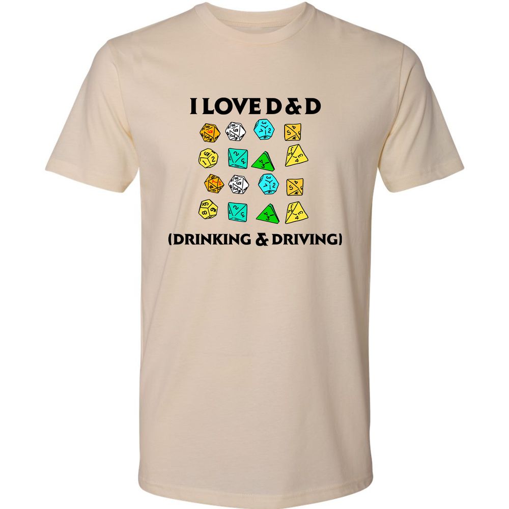 Drinking & Driving Premium Unisex T-Shirt - Cream - 2