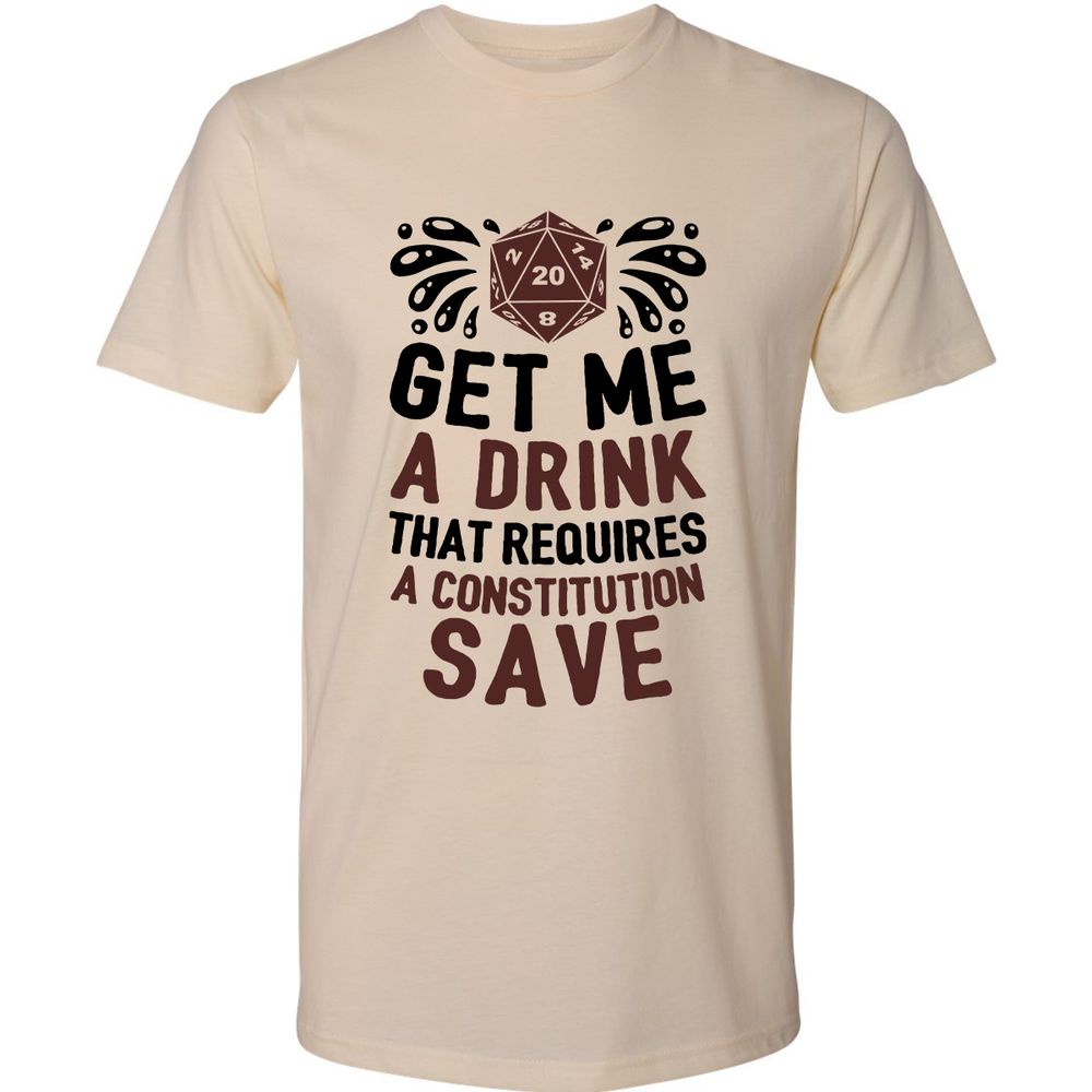 Get Me A Drink Premium Unisex T-Shirt - Cream - 2