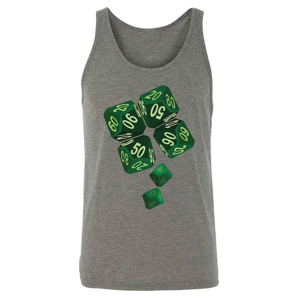 Dice Clover Unisex Jersey Tank - Grey Triblend - 2