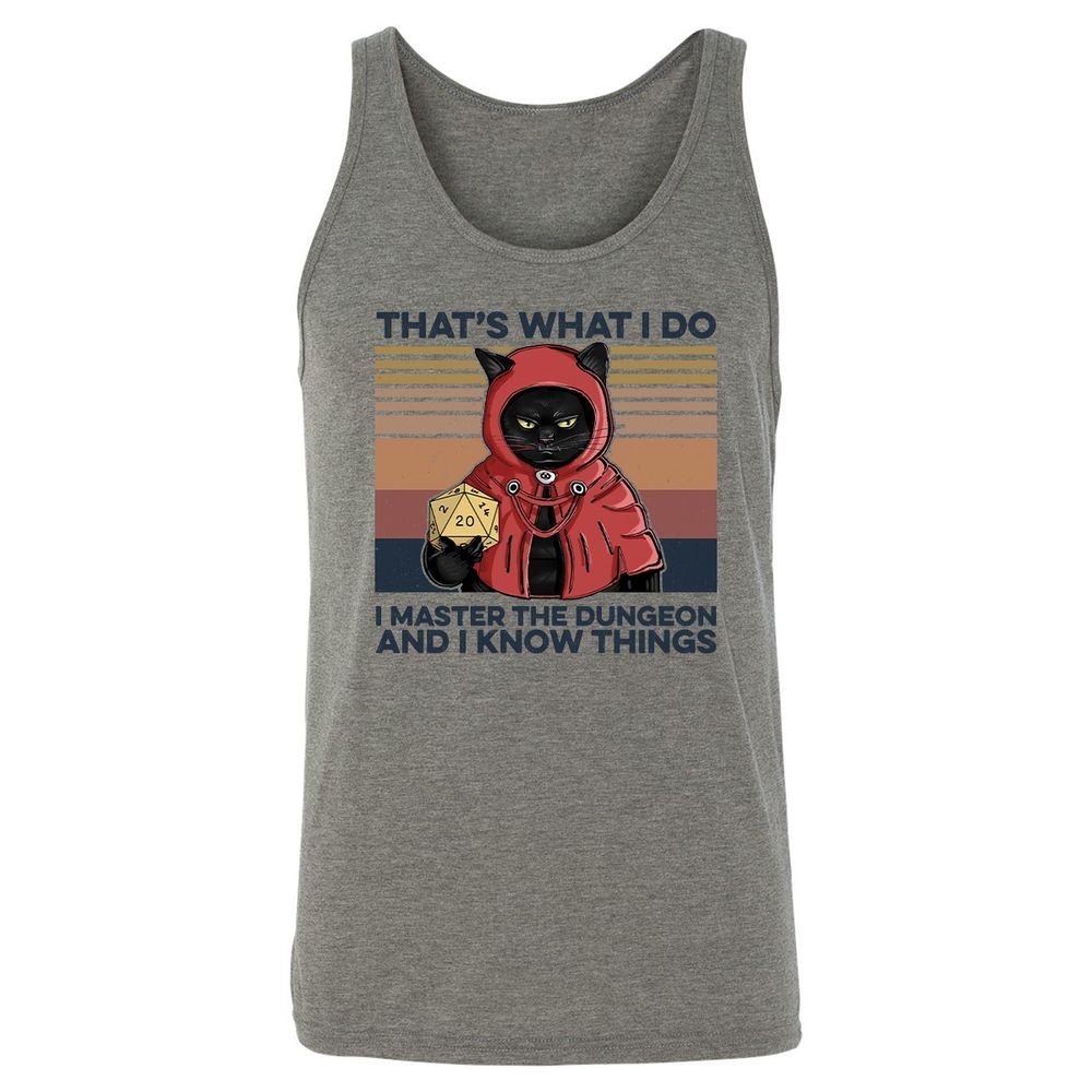 I Master The Dungeons Unisex Jersey Tank - Grey Triblend - 2