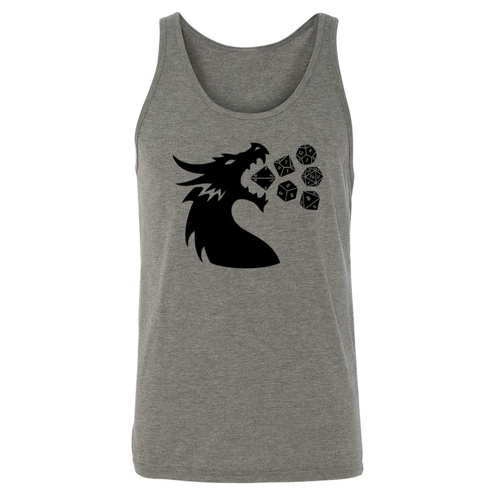 Pac And Dragon Unisex Jersey Tank - Grey Triblend - 2