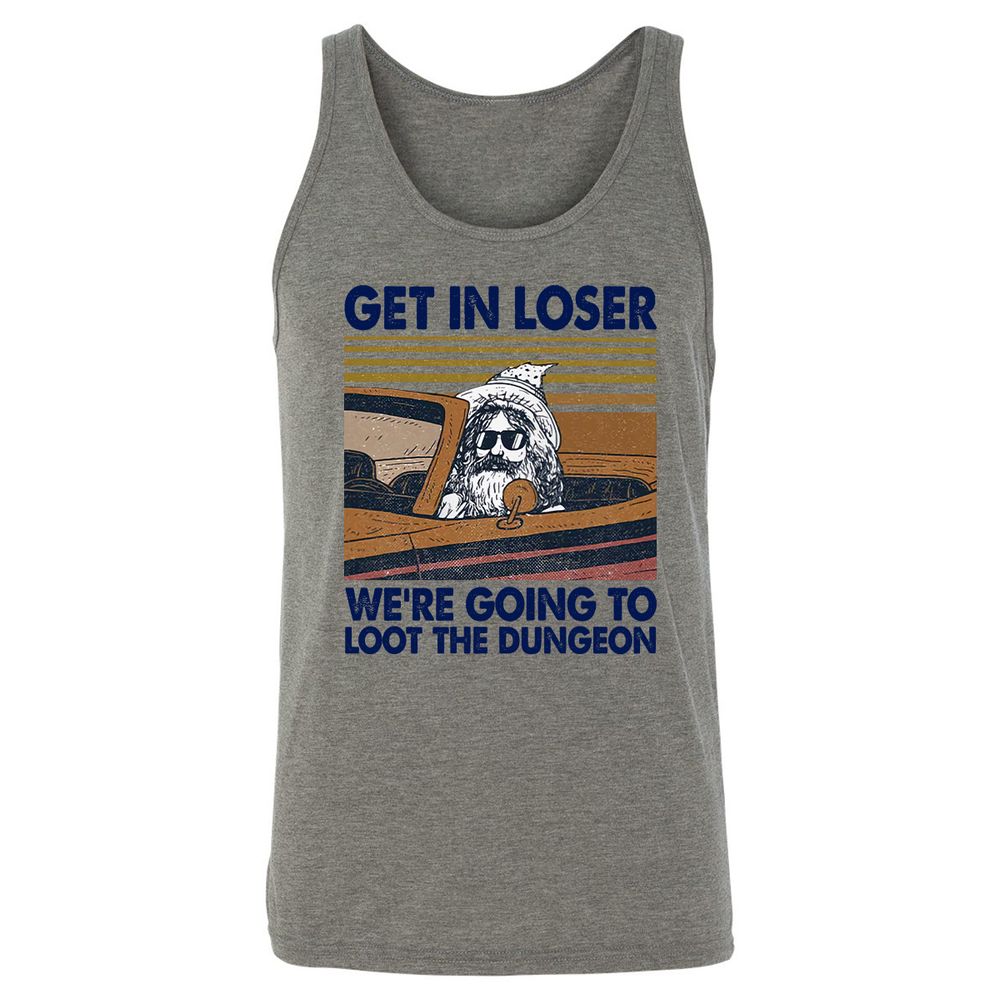 We're Going To Loot The Dragon Unisex Jersey Tank - Grey Triblend - 2
