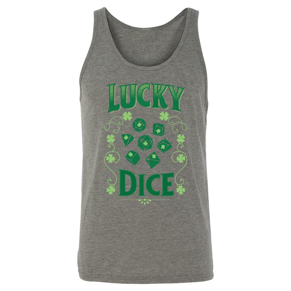 Lucky Dice Unisex Jersey Tank - Grey Triblend - 2