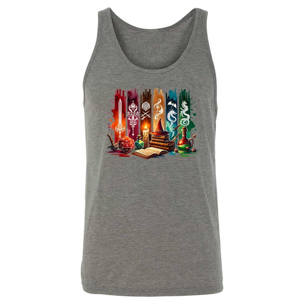 DnD Classes Unisex Jersey Tank - Grey Triblend - 2