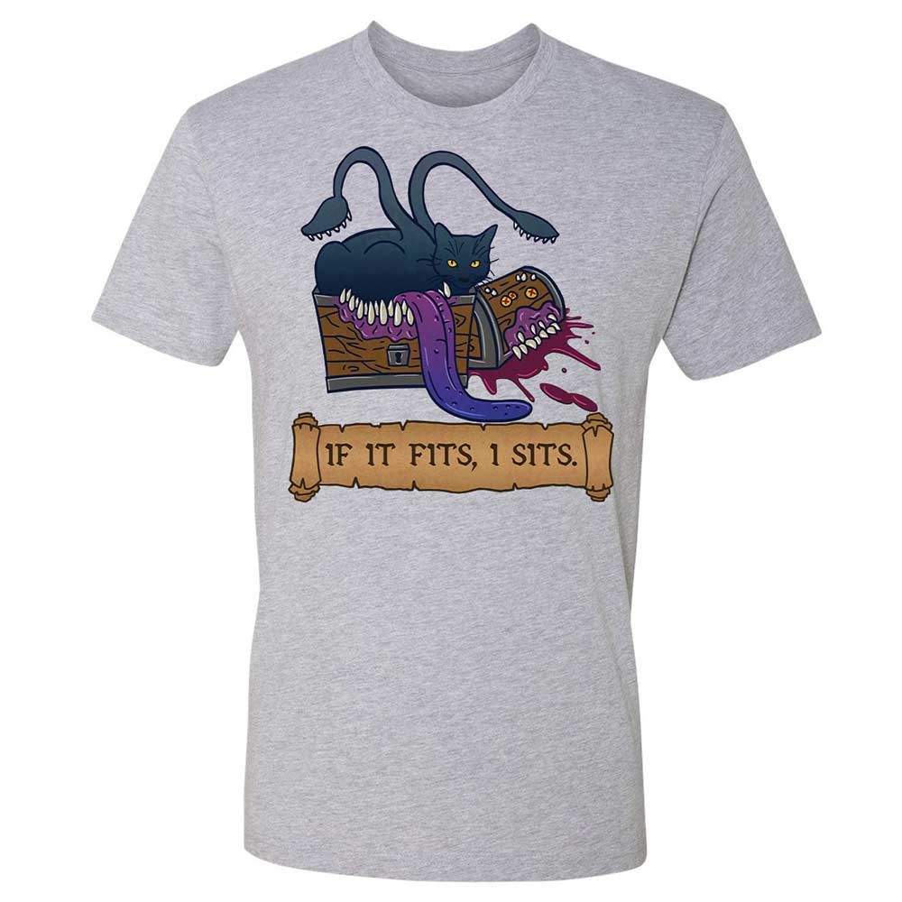If It Fits I Sits Premium Unisex T-Shirt - Heather Grey - 2