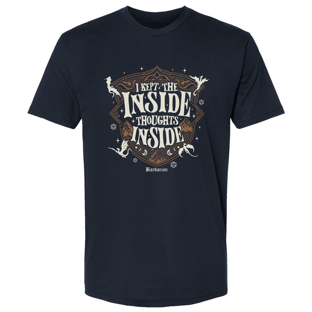 Barbarian I Kept The Inside Thoughts Inside - Midnight Navy - 2