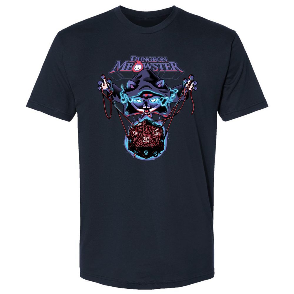 Dungeon Meowster Premium Unisex T-Shirt - Midnight Navy - 2