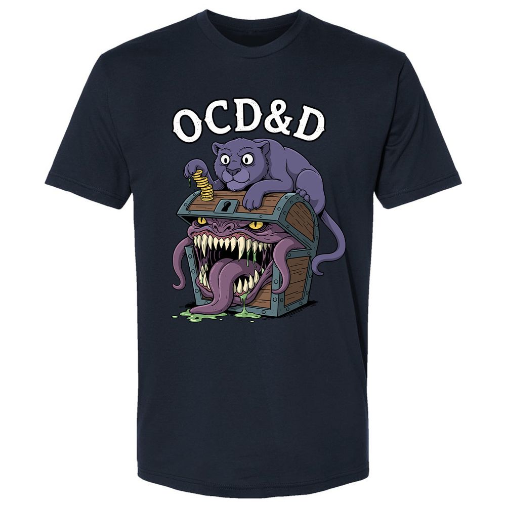 OCD&D Premium Unisex T-Shirt - Midnight Navy - 2