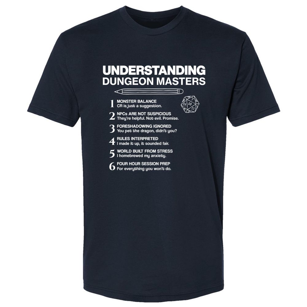 Understanding Dungeon Masters Premium Unisex T-Shirt - Midnight Navy - 2