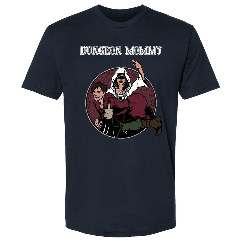 Dominant Dungeon Mommy Premium Unisex T-Shirt - Midnight Navy - 2