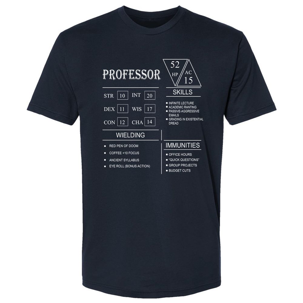 Professor New Premium Unisex T-Shirt - Midnight Navy - 2