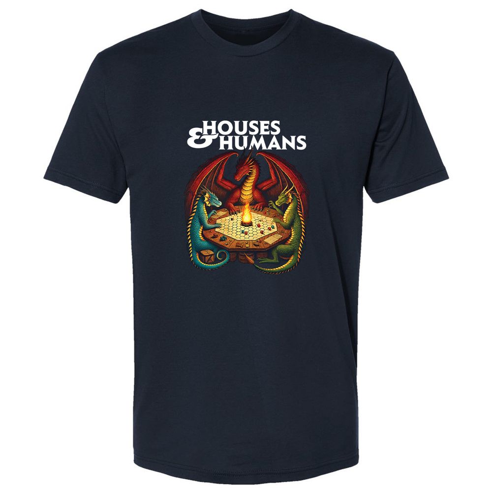 Houses & Humans Premium Unisex T-Shirt - Midnight Navy - 2