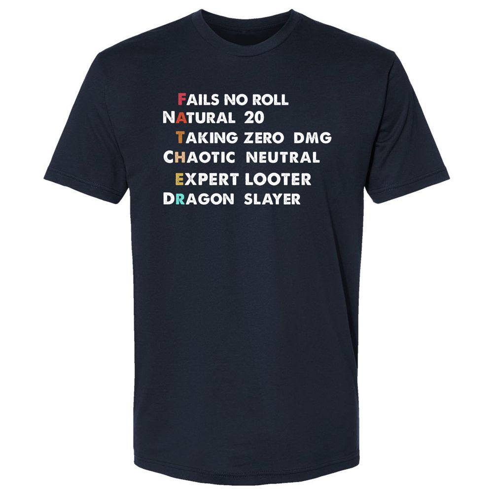 Father D&D Premium Unisex T-Shirt - Midnight Navy - 2