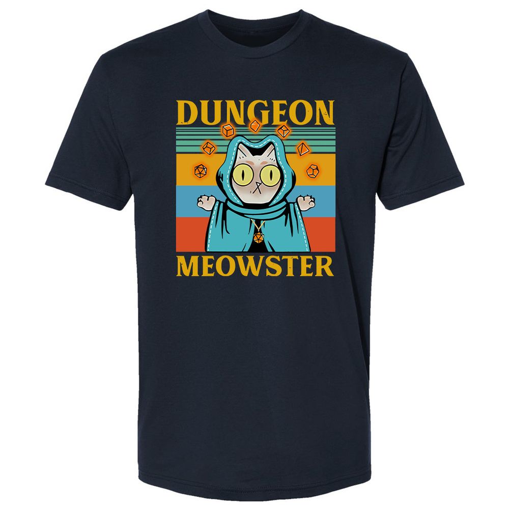 Dungeon Meowster Premium Unisex T-Shirt - Midnight Navy - 2
