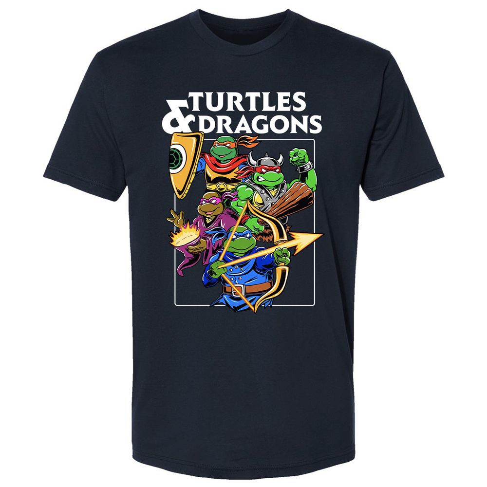 Turtles & Dragons Premium Unisex T-Shirt - Midnight Navy - 2