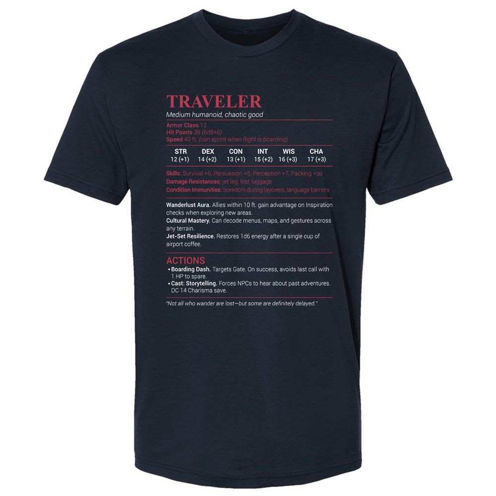 Traveler Premium Unisex T-Shirt - Midnight Navy - 2