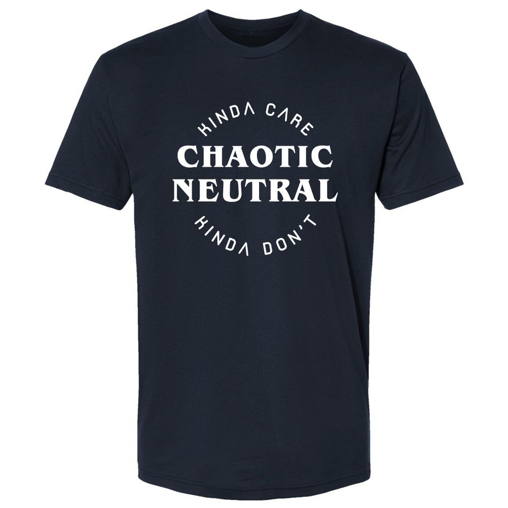 Chaotic Neutral Premium Unisex T-Shirt - Midnight Navy - 2