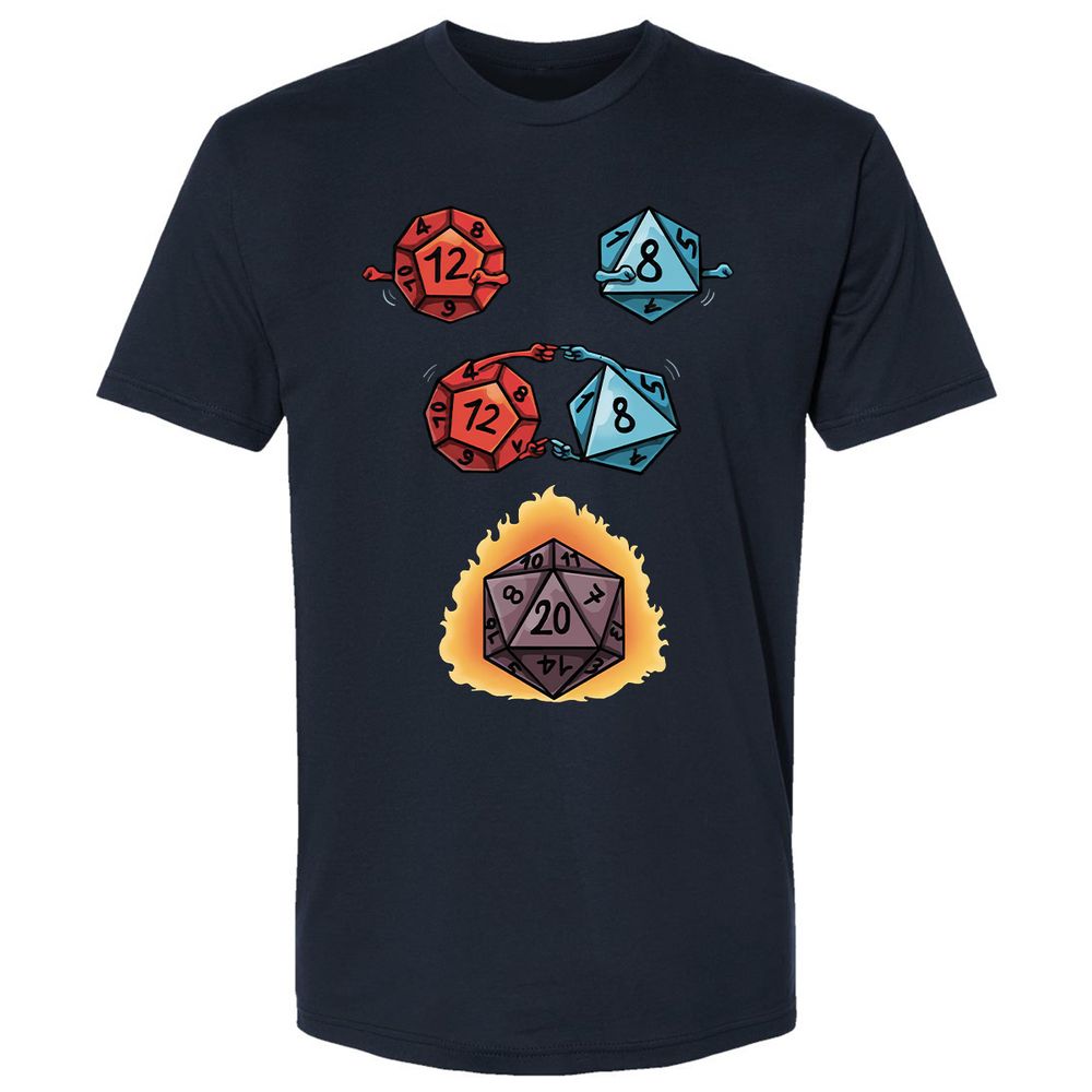 Dice Fusion RPG Premium Unisex T-Shirt - Midnight Navy - 2