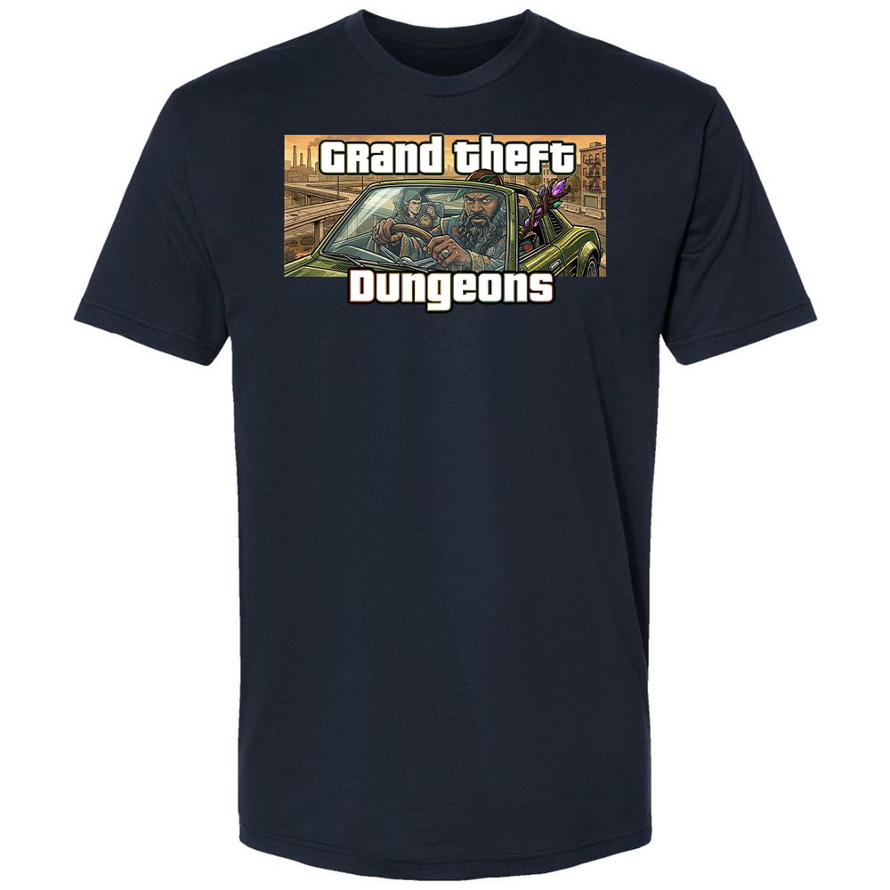 Grand Theft Dungeons Premium Unisex T-Shirt - Midnight Navy - 2