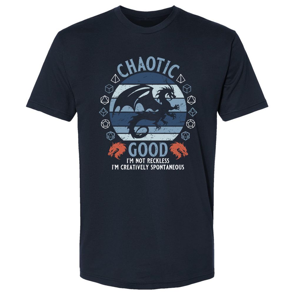 Chaotic Good 2 Premium Unisex T-Shirt - Midnight Navy - 2