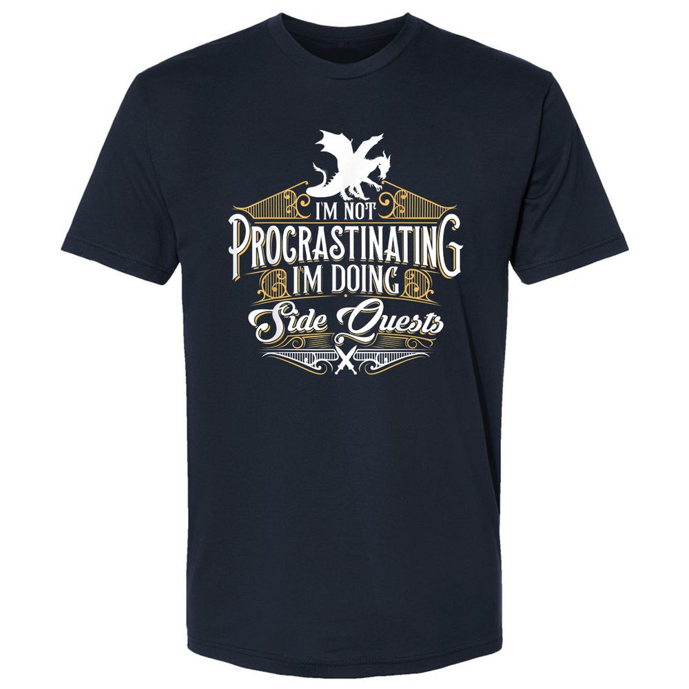 I'm Doing Side Quests Premium Unisex T-Shirt - Midnight Navy - 2