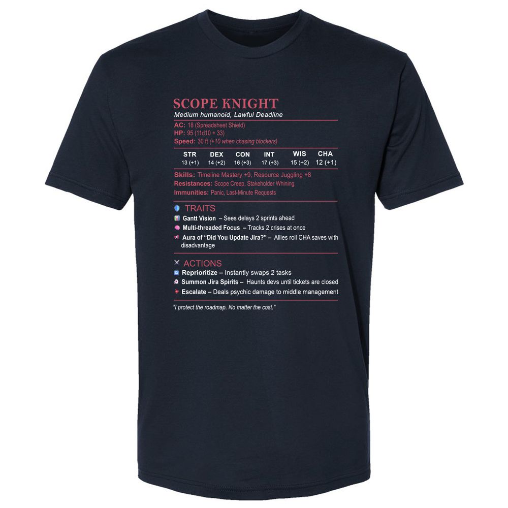 PM Stats Premium Unisex T-Shirt - Midnight Navy - 2