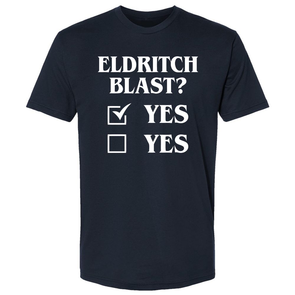 Eldritch Blast Yes Premium Unisex T-Shirt - Midnight Navy - 2