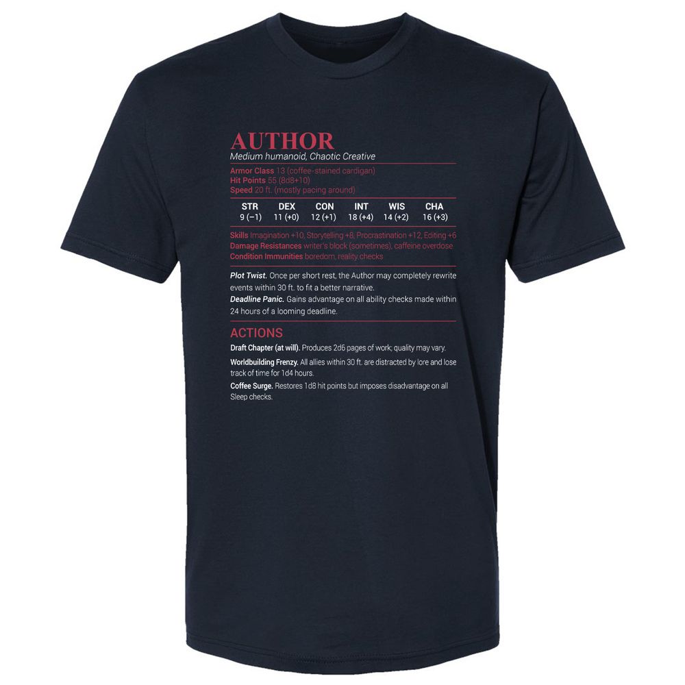 Author Premium Unisex T-Shirt - Midnight Navy - 2