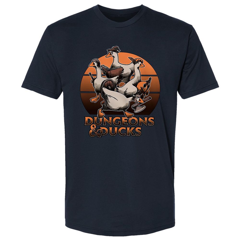 Dungeons And Ducks Premium Unisex T-Shirt - Midnight Navy - 2