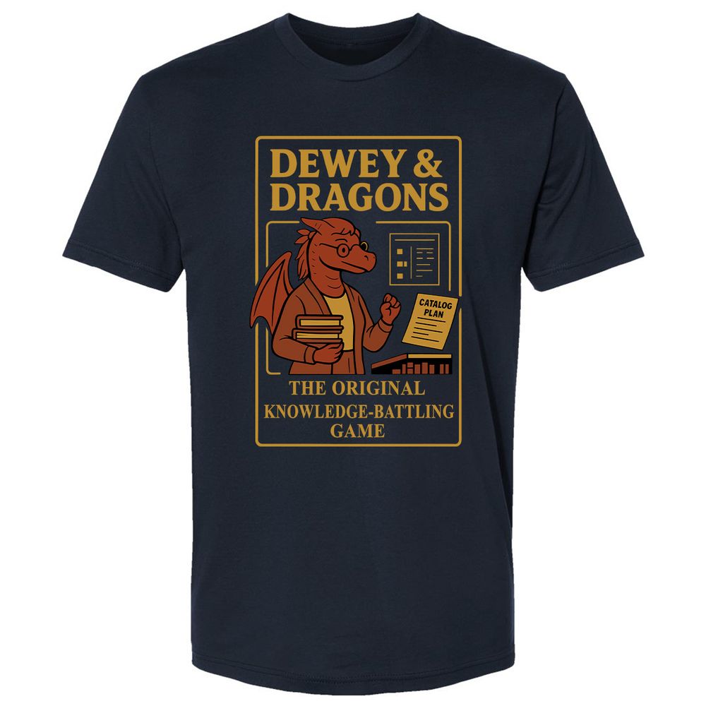 Dewey & Dragons Premium Unisex T-Shirt - Midnight Navy - 2