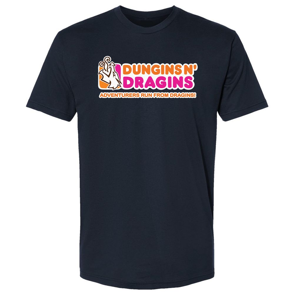 Dungins & Dragins Premium Unisex T-Shirt - Midnight Navy - 2